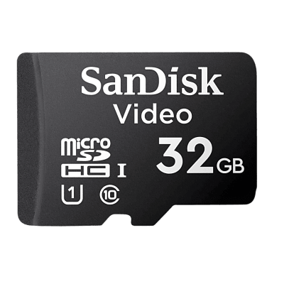 Memoria microSD SanDisk 32GB / Alta Resistencia / Videovigilancia / Clase 10