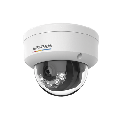 [DS-2CD1147G3-LIUF] [ColorVu 3.0 + MD 3.0] Domo IP 4 Megapixel / Lente 2.8 mm / 30 mts IR + 30 mts Luz Blanca / Micrófono Integrado / Motion Detection 3.0 / Exterior IP67 / IK08 / WDR 120 dB / PoE / Micro SD