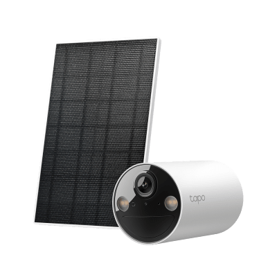 Kit Cámara Seguridad Solar / 2K 3MP (2304×1296 px) / Visión Nocturna Color / Batería 6400 mAh 180 Días / IP65 / Panel Solar Integrado / Detección IA Personas / Audio Bidireccional