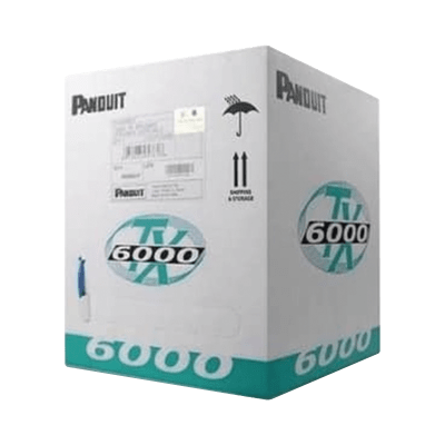 [PUL6004WH-ME] Bobina de Cable UTP 305 Metros (1000 Pies) de Cobre, TX6000™ PanNet, Reelex, Blanco, Categoría 6 Mejorado (23 AWG), LSZH (Bajo Humo, Cero Halógenos), de 4 Pares