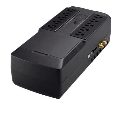 UPS de 550 VA/330 W, Topología Standby, Entrada 120 Vca NEMA 5-15P, Tipo Gabinete Compacto, Con 8 Tomas NEMA 5-15R