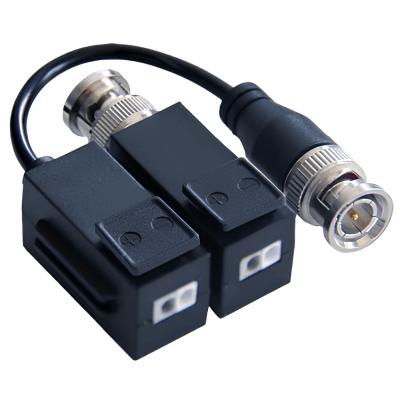 [DS-1H18-A] Kit de Transceptor (Balluns) TURBOHD con Boton Push / Hasta 8 MP (4K) / 100% Cobre / Soporta HD-TVI / AHD / CVI / CVBS / Audio por Coaxitron / Datos para Menu de Configurar de Cámaras
