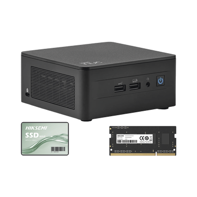 [NUCASI313I16G512G] Kit / Mini PC NUC Barebone / Intel Core I3 /bluetooth / Incluye memoria 16GB / Incluye 512 SSD / No incluye sistema operativo