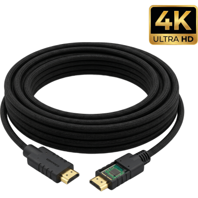 Cable HDMI Activo 4K a 60Hz | HDR, Triple Blindaje, K-Lock | CA-HM (20 mts / 66 ft)