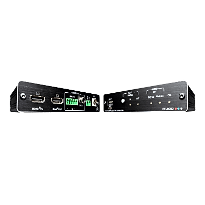 [FC-46H2] Desembebedor de Audio HDMI Profesional | 4K/60 UHD (4:4:4) | 18 Gbps | HDR | HDCP 2.2 | Salidas S/PDIF y Audio Balanceado | ARC | Gestión EDID Inteligente | Kramer re-Klocking | DigiTOOLS Compacto