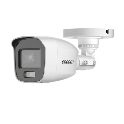 [B8-TURBO-C/A] [ColorVu] Bala TURBOHD 2 Megapíxel (1080p) / Microfono Integrado / Imagen a color 24/7 / Lente 2.8 mm / METAL / Luz Blanca 20 mts / Exterior IP66 / TVI-AHD-CVI-CVBS / dWDR