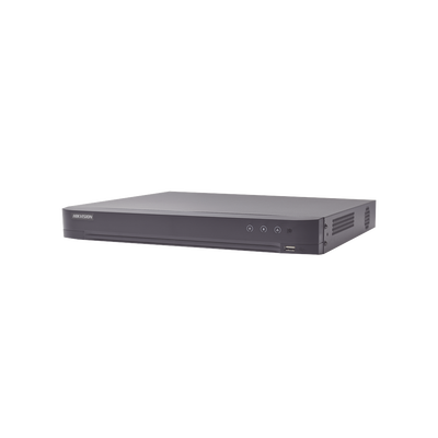 DVR 8 Canales TURBOHD + 8 Canales IP / 8 Megapixel (4K) / Audio por Coaxitron / ACUSENSE / Reconocimiento Facial / 1 Bahía de Disco Duro / Alarmas I/O / Salida de Video en 4K / H.265+