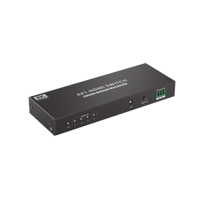 [TT401-8K] Switch Conmutador HDMI 4X1 | 4 Entradas 1 Salida | Velocidad de trasmisión 48 Gbps | Resolución 8K | Salida de audio | HDCP 2.3