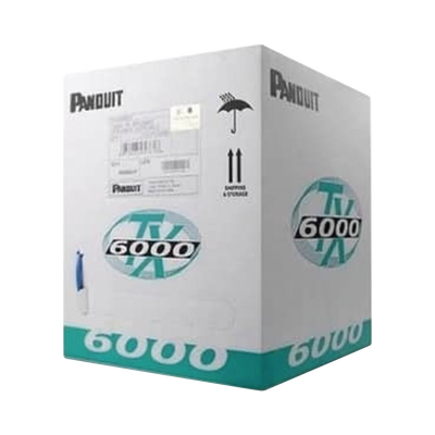[PUC6004WH-FE] Bobina de Cable UTP 305 Metros (1000 Pies) de Cobre, TX6000™ PanNet, Reelex, Blanco, Categoría 6 Mejorado (23 AWG), PVC (CM), de 4 Pares
