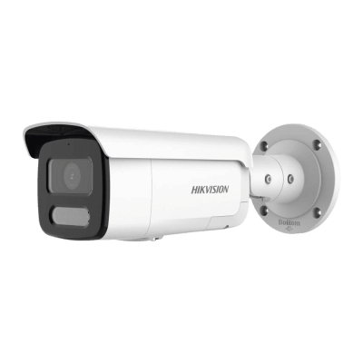 [DS-2CD2T87G2H-LISU/SL] [Dual Light + ColorVu] Bala IP 8 Megapixel / Lente 4 mm / 60 mts IR + 60 mts Luz Blanca / Exterior IP67 / Luz Intermitente y Alerta de Audio / Micrófono Integrado / Videoanaliticos (Filtro de Falsas Alarmas) / ACUSEARCH