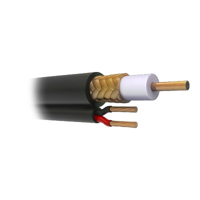 [RG-59-V/1000] Bobina de 305 Metros (1000 Pies) de Cable Coaxial RG59 Siamés, Malla de Cobre, Hecho en México, Optimizado para HD. Aplicación para Intemperie. (Forro Grabado con la Marca SYSCOM)