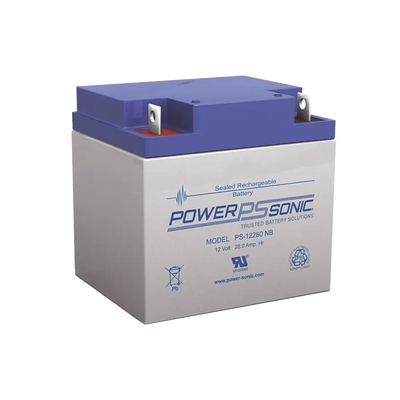 [PS-12280-NB] Batería 12V, 28AH, Para Respaldo, Tecnologías AGM/VRLA, 5 Años Vida Útil, Terminales NB, Reconocida UL