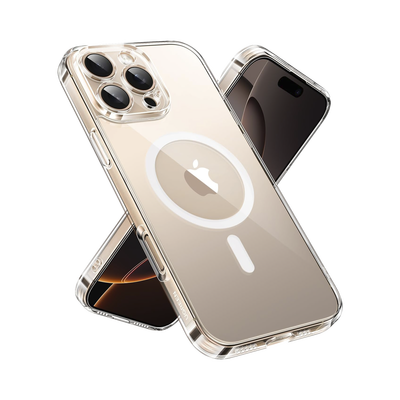[45927] Funda protectora magnética transparente UGREEN Classy para iPhone 16 Pro (transparente)