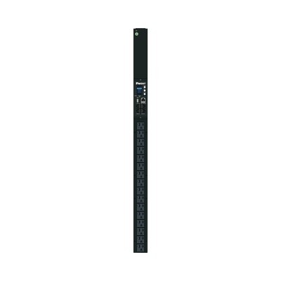 [P16D20M] PDU Monitoreable (MI) para Distribución de Energía, Enchufe de Entrada NEMA 5-15P, Con 16 Salidas NEMA 5-20R, de Instalación Vertical, 120 Vca, 15 Amp
