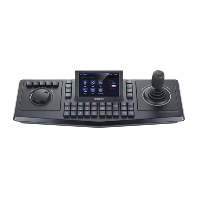 Controlador de domos PTZ y Camaras IP Wisenet, con pantalla LCD touch screen de 5