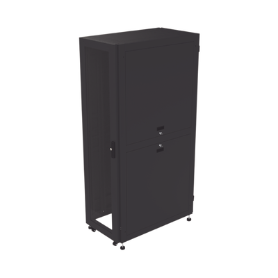 [LP-60100-42U-R2] Gabinete para Telecomunicaciones Rack Estándar de 19, 42UR, 600 mm Ancho x 1000 mm Profundidad. Fabricado en Acero, Se envía el Gabinete Armado.