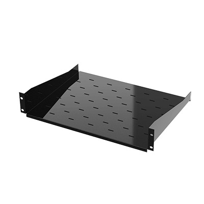 [S-CH-19X1U] Charola para Soportar Equipos en Rack de 19, Profundidad de 34 cm, Color Negro, 1U