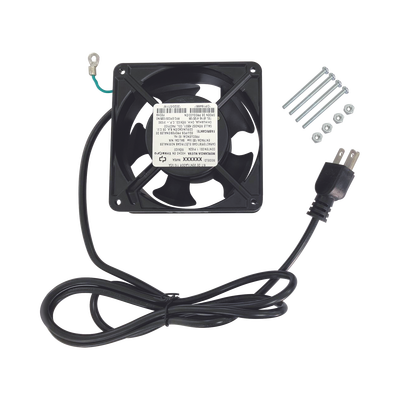 [LP-VENT-BASIC] Ventilador 110 Vca de 12 x 12 cm con Cable y Clavija