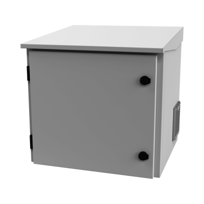 [LP-FORTE-09U-R3] Gabinete de Exterior con Rack de 19 de 9UR con Ventiladores y Termostato, Se envía el Gabinete armado, (Montaje a poste o torre se vende por separado).