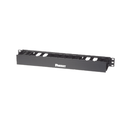 [WMPFSE] Organizador de Cables Horizontal PatchLink, Sencillo (Solo Frontal), Para Rack de 19in, 1UR