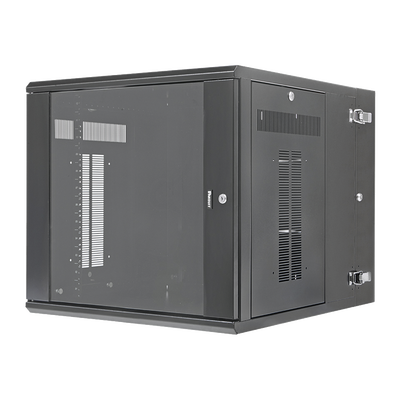 [PZWMC1230W] Gabinete PanZone de Montaje en Pared, de 19in, Puerta con Ventana de Seguridad, 12 UR, 762mm de Profundidad, Color Negro