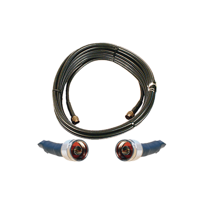 [952-350] Jumper Coaxial de 50 Ohm con Cable Wilson-400 | Conector N Macho en los Extremos | 15.24 Metros (50 Pies) de Longitud.