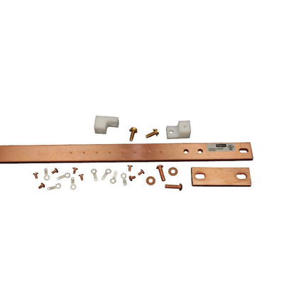 [DG19] Barra de Tierra Física para Rack 19 (482.6 mm) / 1 UR / Aleación de Cobre 110 Estañado / Espesor 6 mm / Cumple EIA-310-D / Incluye Kit de Montaje