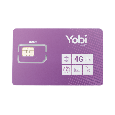 [SIM10GBYOBI] SIM Yobi para dispositivos móviles 3G/4G con recarga de 10GB cada mes durante 1 año de servicio (solo datos)