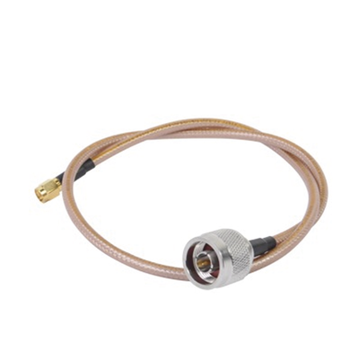 [SN142KSMAI60] Jumper con Cable LP142 de 60 cm (23.62 Pulgadas), con Conectores N Macho a SMA Inverso Macho (Hasta 8GHz)