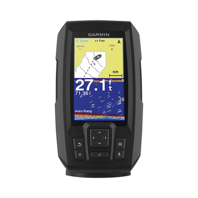[10-01870-00] Fishfinder STRIKER™ Plus 4 con GPS Integrado / Pantalla QSVGA 272 x 480 píxeles / Frecuencias 50-200 kHz / Potencia 200 W RMS / Tecnología de Ganancia Automática / Sensor de Temperatura / Resistencia al Agua IPX7