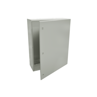 [PST-80120-40A] Gabinete de Acero IP66 Uso en Intemperie (800 x 1200 x 400 mm) con Placa Trasera Interior Metálica y Compuerta Inferior Atornillable (Incluye Chapa y Llave).