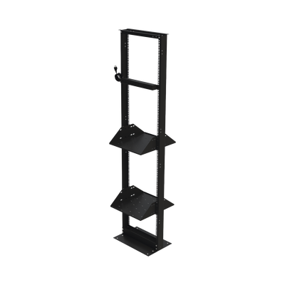 Kit de Rack Estándar 19, 45 UR con 2 Charolas y PDU (8 tomas). Ideal para UPS y Servidores tipo Torre.