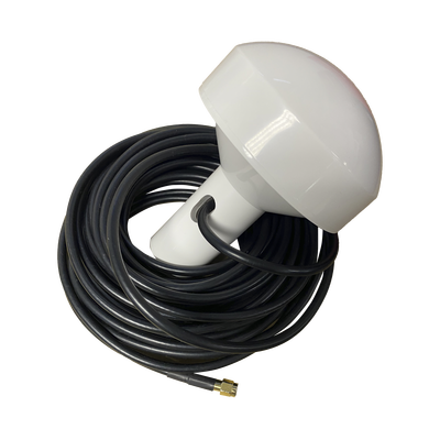 [SD-GPS-005] Antena marina de GPS con conector SMA- Macho en frecuencia 1575.42 MHz de 28 dBi. Incluye soporte rotativo