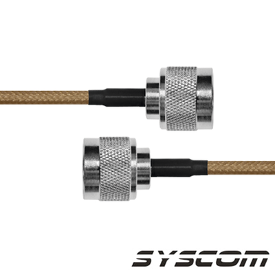 [SN142KN60] Jumper de Cable Coaxial de 60 cm (23.62 Pulgadas), con Conectores N Macho Ambos Extremos