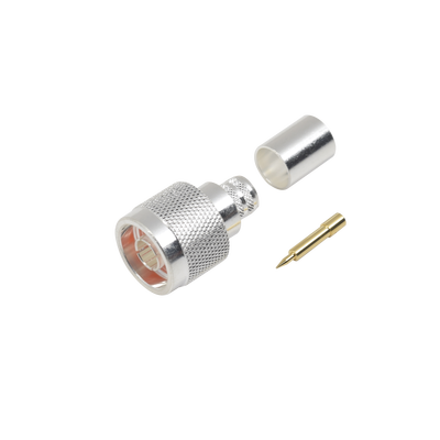 [RFN-1006-3I] Conector N Macho de Anillo plegable para cables LMR-400, 9913, CNT-400, RG8/U-SYS, RFLASH-1113, 8214.