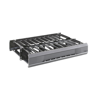 [DCHD2] Organizador de Cables Horizontal CableTek, Doble (Frontal y Posterior), Para Rack de 19in, 2 UR