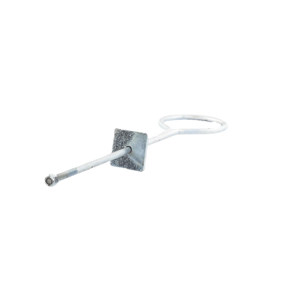 [SAP-01] Ancla de Losa o Pared de 63-65 cm. de 13 cm diámetro de argolla. Galvanizado Electrolítico.