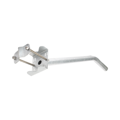 [S-BRA-LUM1] Brazo Galvanizado para Luminaria de 2 Diámetro con Abrazadera para Poste hasta 6 Diámetro.