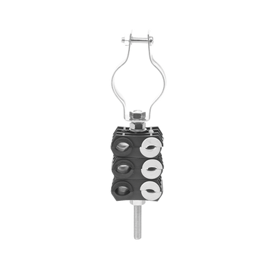 [KITST68MCLICK3] KIT de Tres Sujetadores de plastico para seis cables de 6 a 8 mm con todo y hardware de instalación en tubos de 1 1/4 in