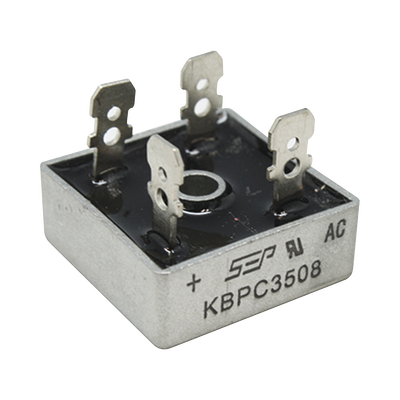 [KBPC-3508] Puente de Diodos Rectificador, 35A, 800 PIV, 29 x 29 mm.