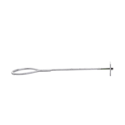 [SAP-01G] Ancla de Losa o Pared de 63-65 cm. de 13 cm diámetro de argolla Galvanizado por Inmersión.