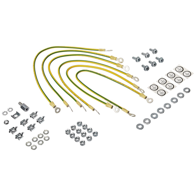 [PGK] Kit de Accesorios de Tierra Física, Para Gabinetes ProLine, Incluye 6 Cables 12 AWG de 411 mm de Largo Con Terminaciones de Anillo y Accesorios de Montaje M6
