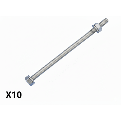[25202710KTP] Kit de 10 Tornillos para Montar 1 Separador de Plástico