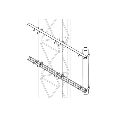 [S-BRA-LI-30G] Brazo Lateral Liviano para Tramo STZ30G Galvanizado por Inmersión en Caliente.