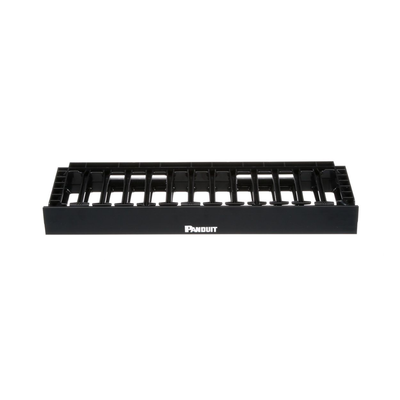 [NMF1] Organizador de Cables Horizontal NetManager de Alta Densidad, Sencillo (Solo Frontal), Para Rack de 19in, 1UR