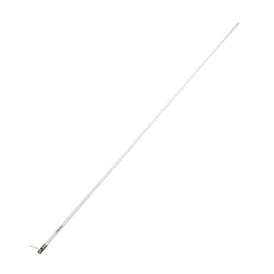 [5101] Antena Marina VHF de Fibra de Vidrio / Para Uso en Embarcaciones / Ganancia de 6 dB / 50 Watts / Base de Acero Inoxidable