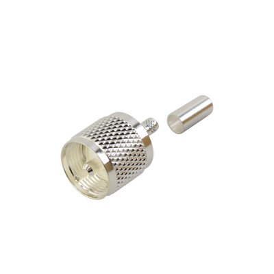 [RFU-505-ST] Conector UHF Macho (PL-259) de anillo plegable para cables RG-58/U, RG-142/U.