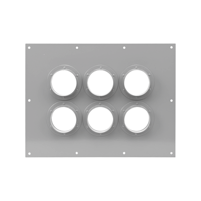 [STEP423] Placa Pasamuro con Capacidad de 6 Botas de 4
