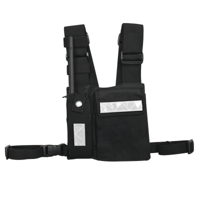 [CPP-SLG] Pechera Universal Sin Logo con Soporte para Radio y Bolígrafo más Bolsa con Cinta Adherente para su Seguridad.