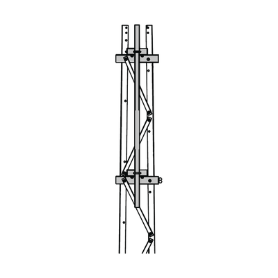 [TRY-ST-FMU13] Mástil 2-3/8 x 1.8 m para Montaje en Cara de Torre Super Titan Secciones 1 a 3.